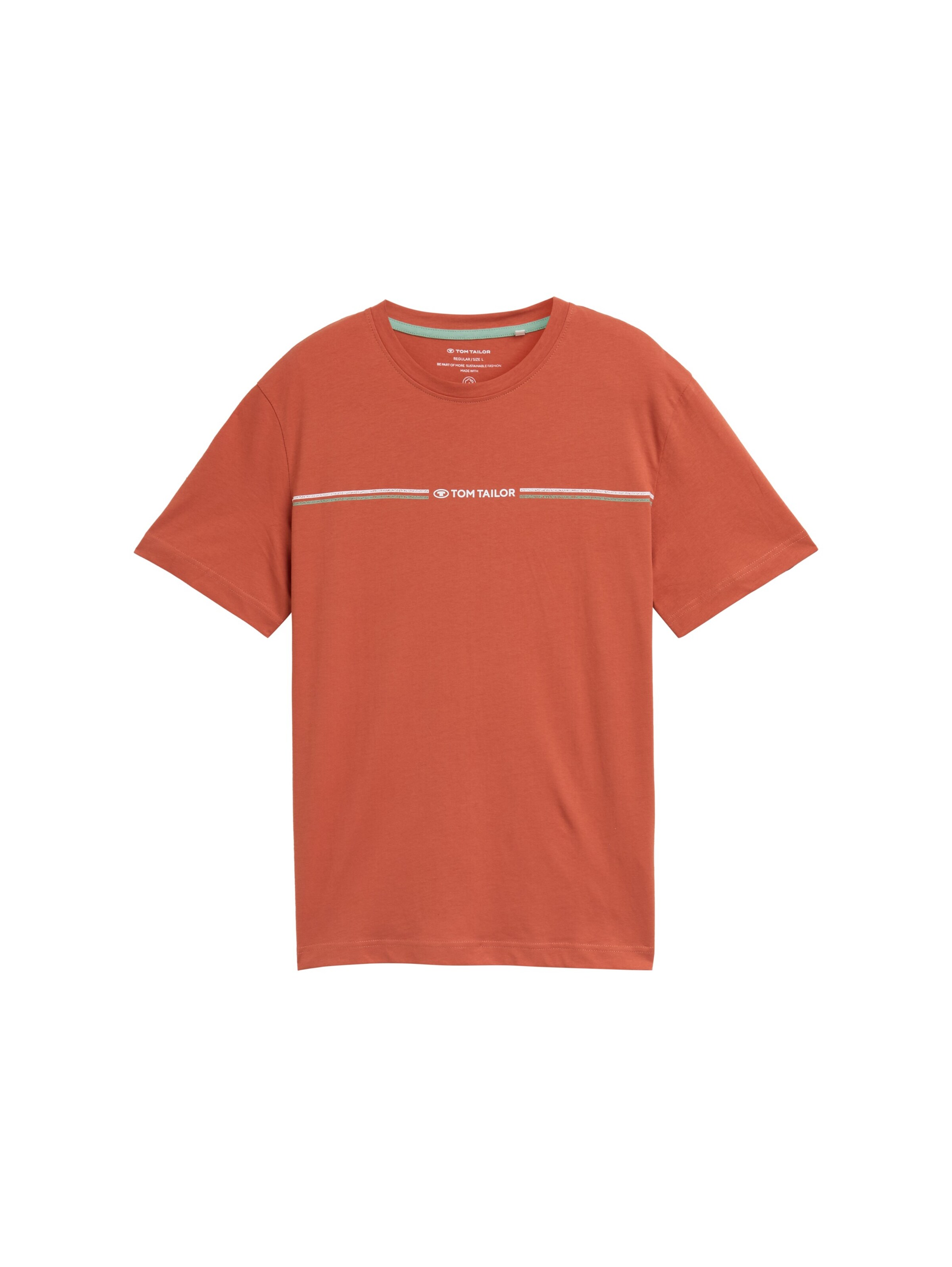TOM TAILOR Shirt in Orange: front