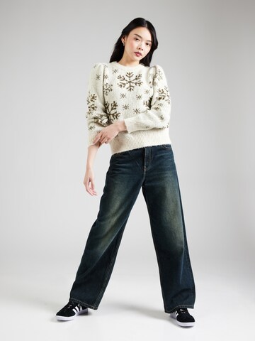 VERO MODA - Jersey 'VMSNOWY FROST' en beige