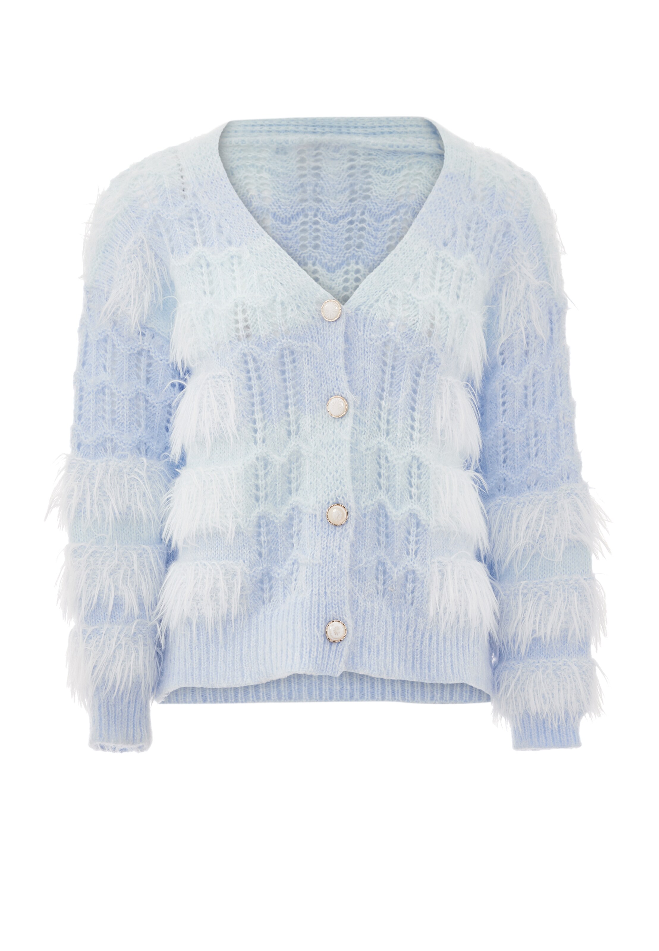 swirlyKardigan - plava boja: prednji dio