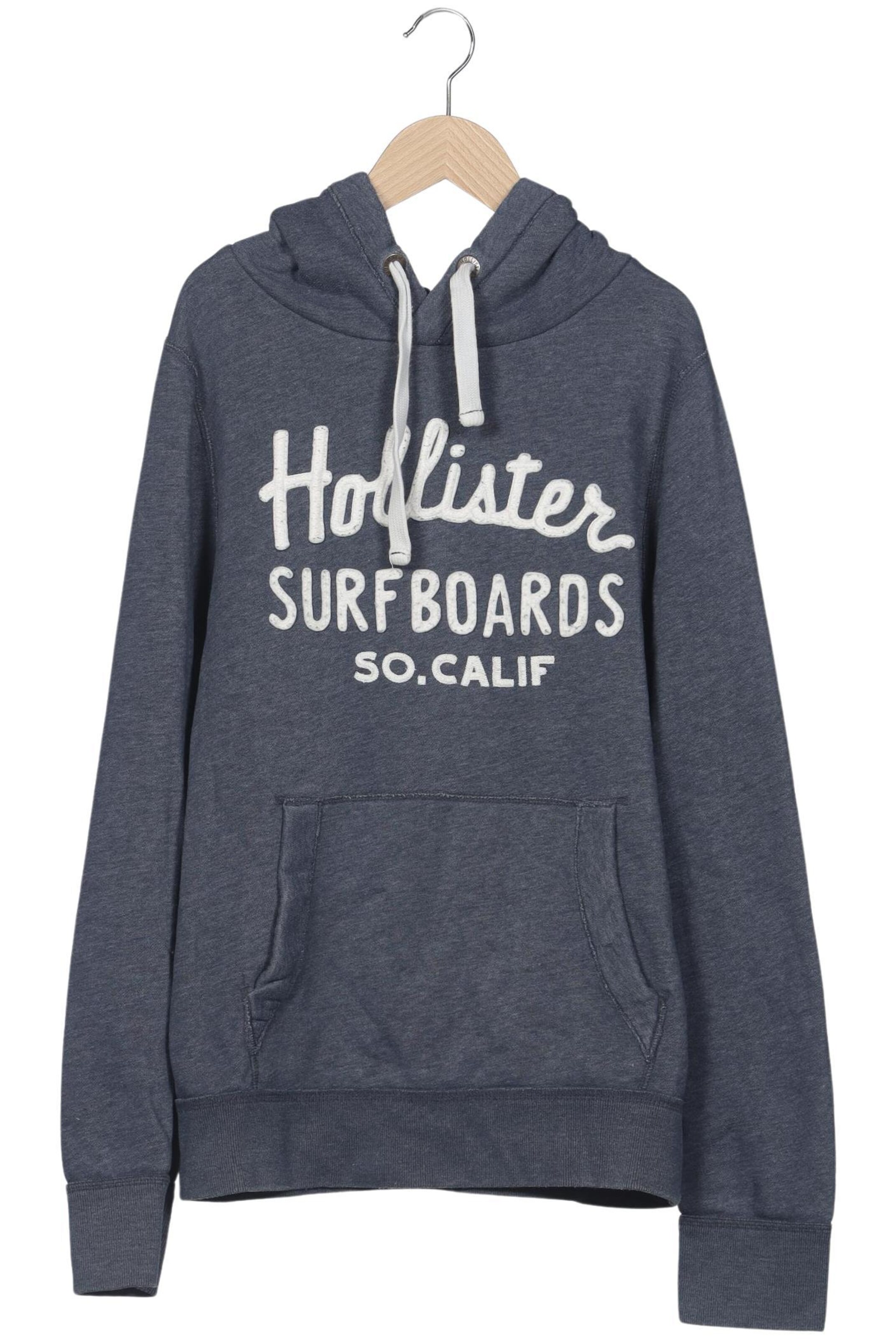 HOLLISTER Sweatshirt & Zip-Up Hoodie in XL in Blue: front