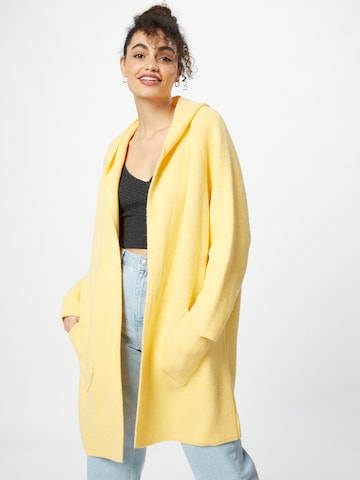 Zwillingsherz Knit Cardigan 'Annabell' in Yellow: front