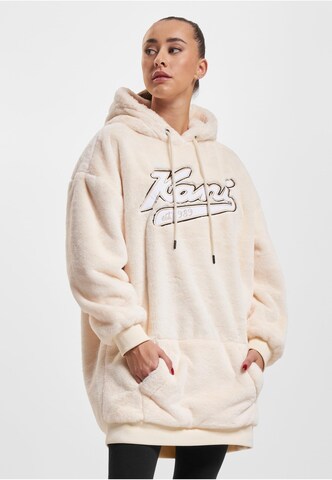 Karl Kani Jurk 'Varsity' in Beige: voorkant