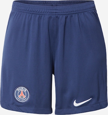 NIKE Workout Pants 'Paris Saint Germain 2022/23' in Blue: front