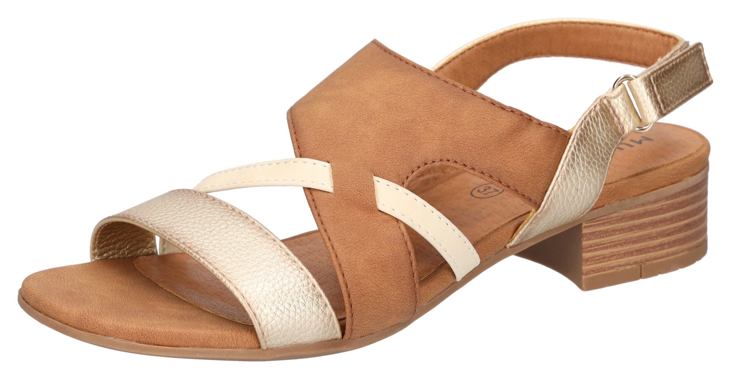 MUSTANG Sandals in Brown: front