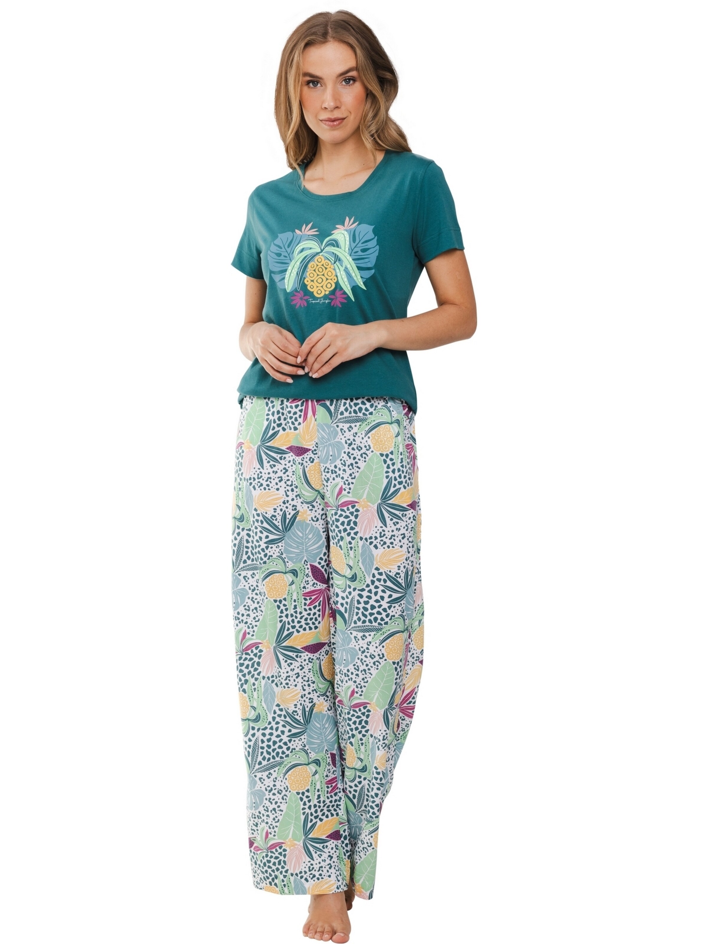 Rebelle Pyjama‌ in Grün: Vorderseite