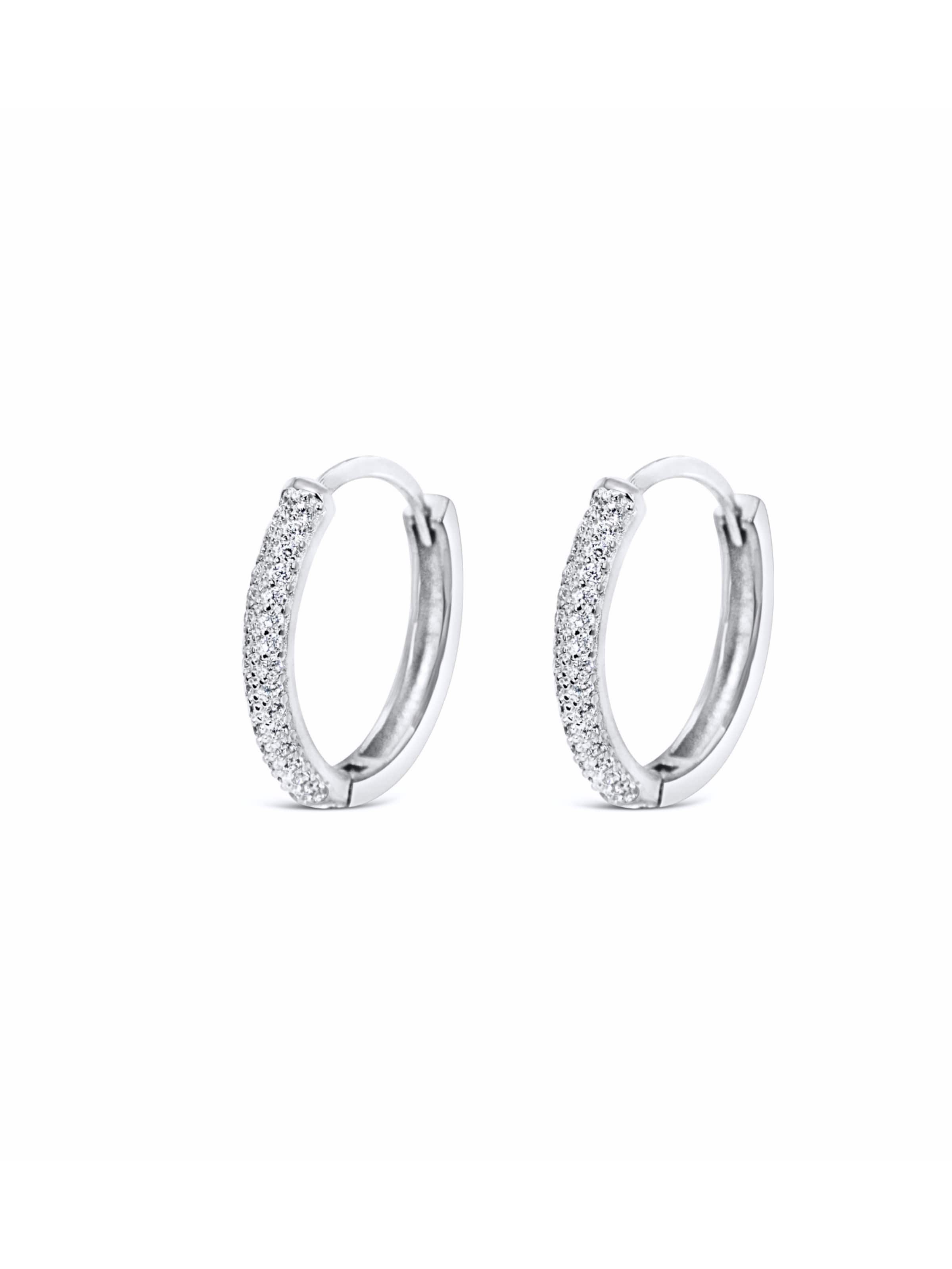 ARS-ARGENTI Ohrringe 'BLINGY HOOPS I Silver'‌‌ in Silber