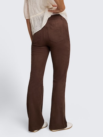 TOM TAILOR DENIM Flared Broek in Bruin