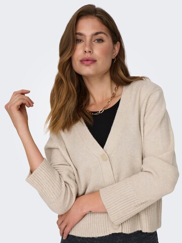 ONLY Strickjacke 'HAZEL' in Beige