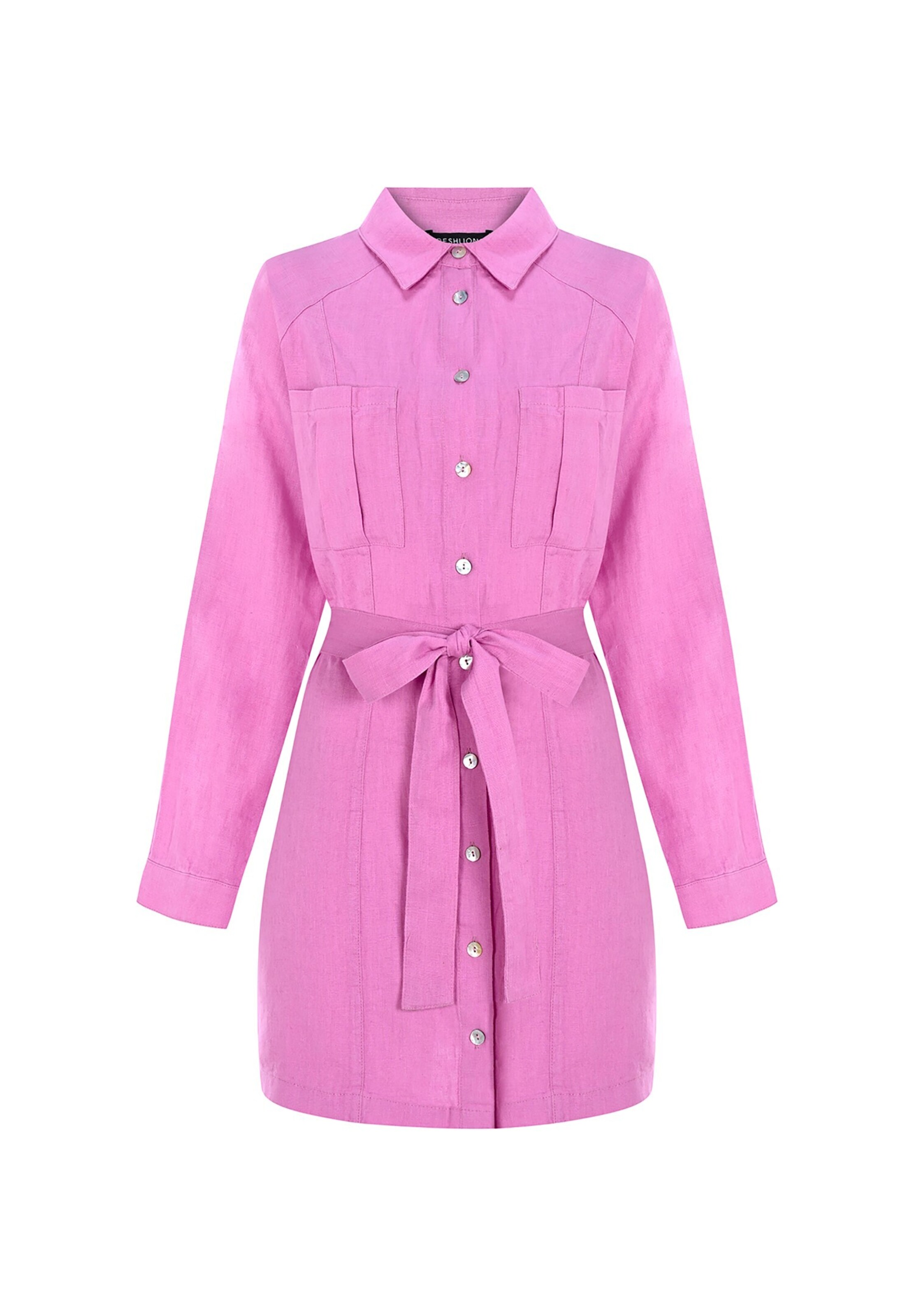 FRESHLIONS Shirt dress 'Belinda' in Red: front