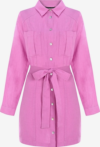 FRESHLIONS Hemdkleid 'Belinda' in Rot: Vorderseite