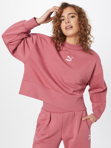 PUMA Sweatshirt 'Classics' in Pink: front