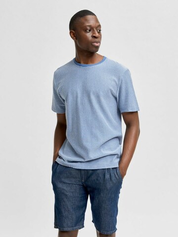 SELECTED HOMME T-Shirt 'Tristan' in Blau: predná strana