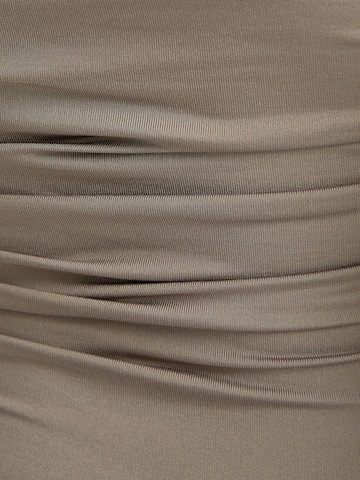 Bershka Shirt bodysuit in Grey