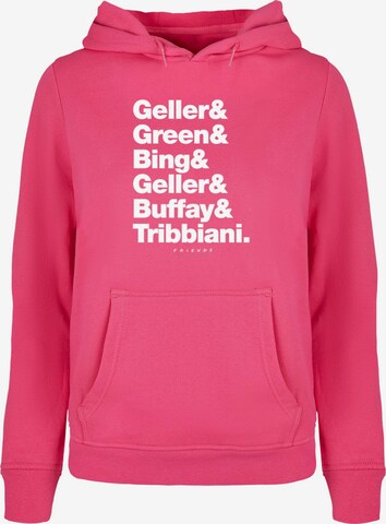 ABSOLUTE CULT Sweatshirt 'Friends - Surnames' in Pink: predná strana
