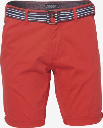 KOROSHI tavaline Chino-püksid, värv punane: eest vaates