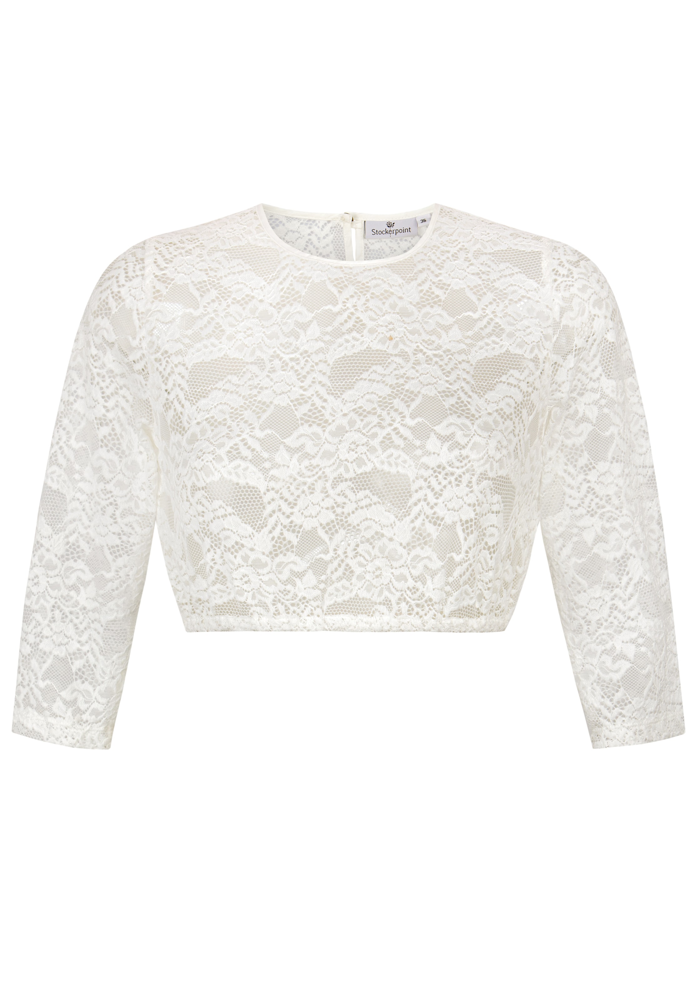STOCKERPOINT Trachtenbluse 'Akasha' in Weiß: Vorderseite