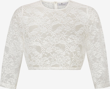 STOCKERPOINT Klederdracht blouse 'Akasha' in Wit: voorkant