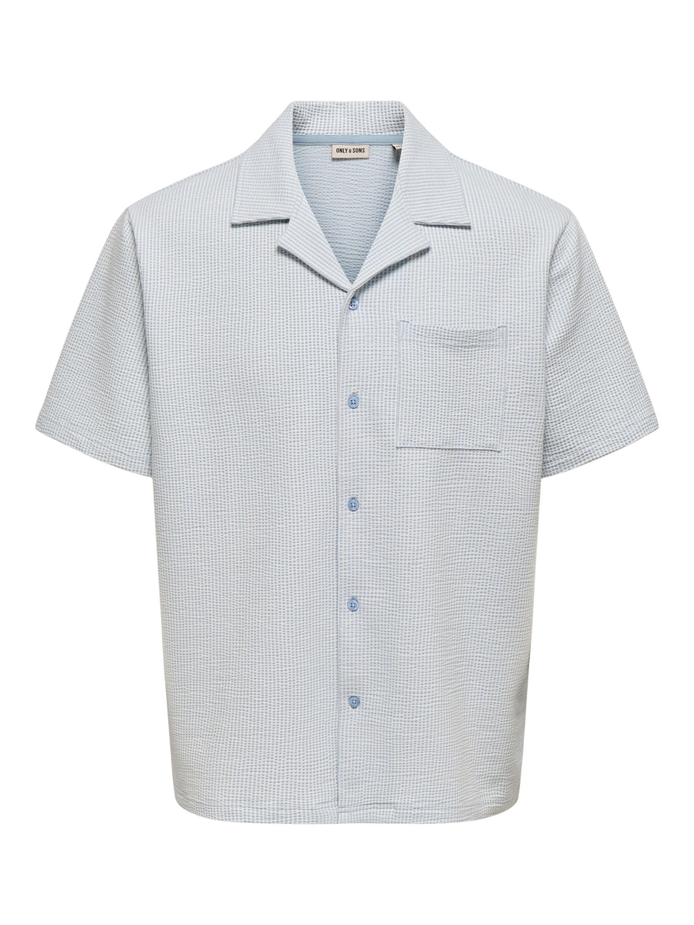 Only & Sons Hemd 'ONSKian' in blau, Produktansicht