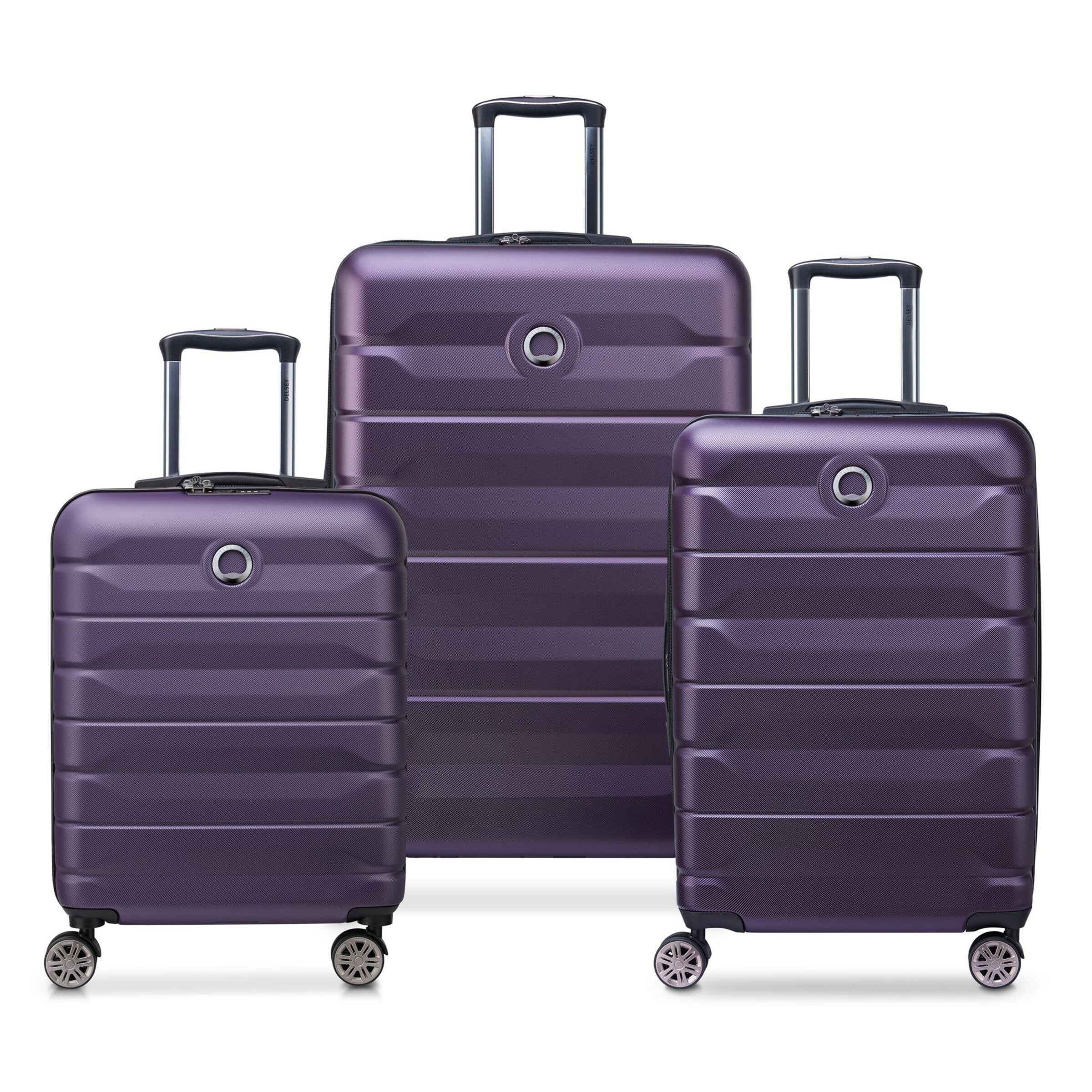 Delsey Paris Suitcase Set in Purple: front
