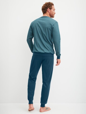 CALIDA Long Pajamas 'Relax Streamline' in Green