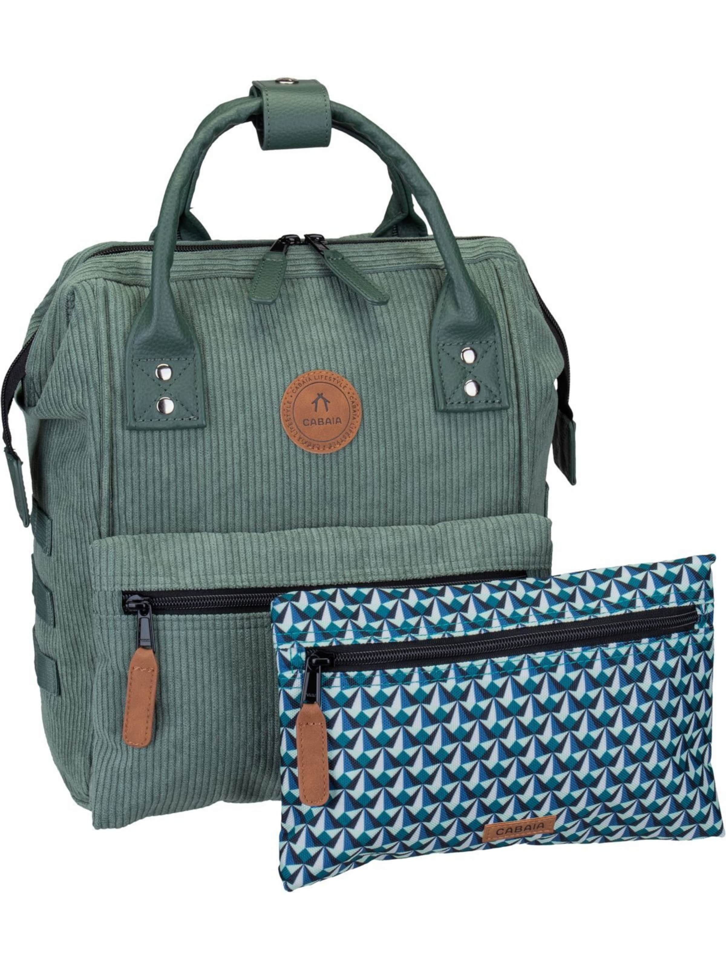 Cabaia Backpack 'Adventurer' in Green: front