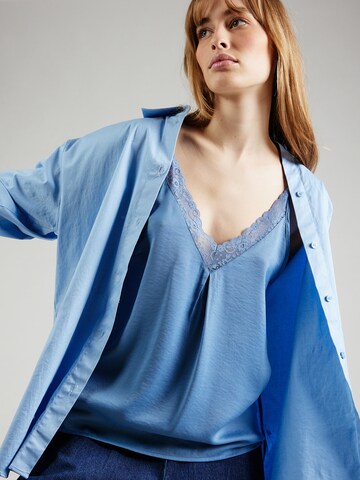 VILA Top 'CAVA' in Blue