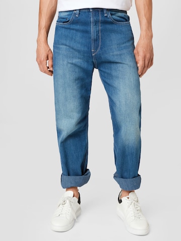 Regular Jean G-Star RAW en bleu : devant