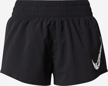 NIKE - Regular Calças de desporto 'ONE SWSH' em preto: frente