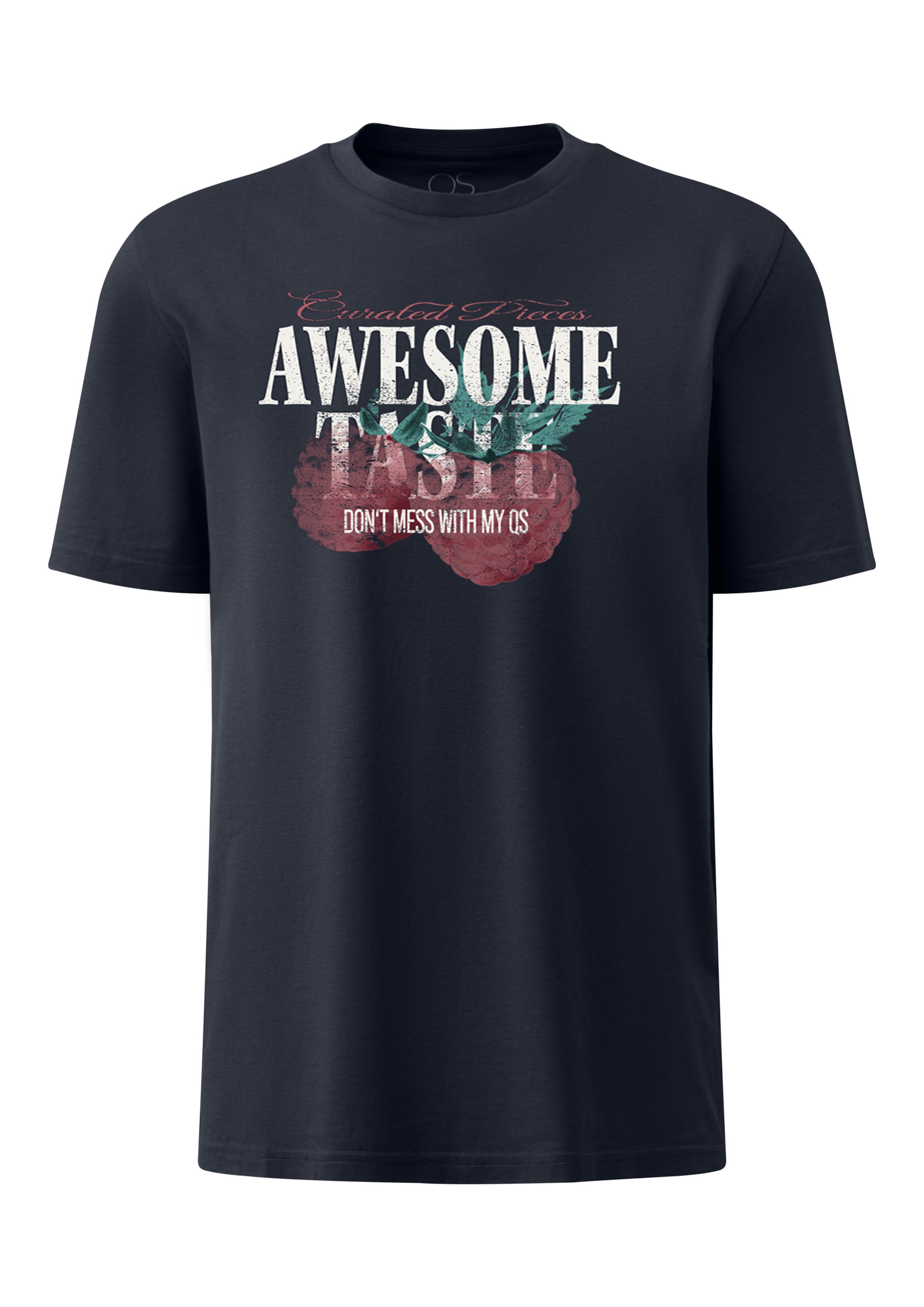 QS T-Shirt in Blau: Vorderseite