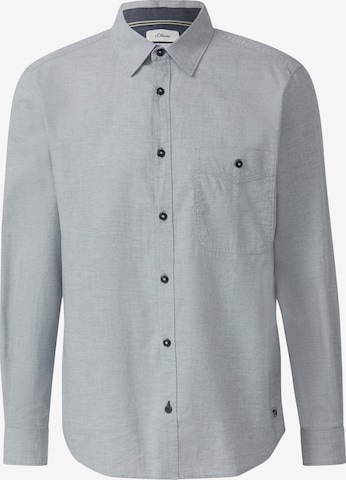 s.Oliver Hemd in Grau: Vorderseite