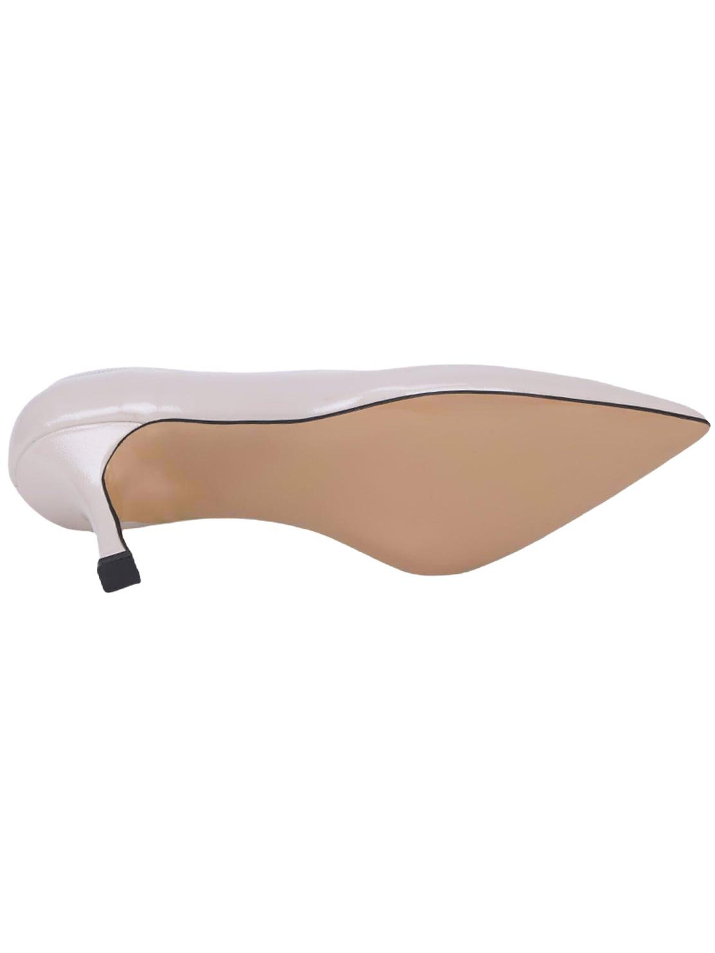 Desa Pumps 'Spitz zulaufender Stiletto' in Beige