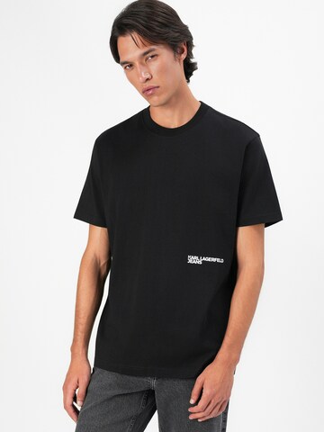 T-Shirt 'ESSENTIAL' KARL LAGERFELD JEANS en noir