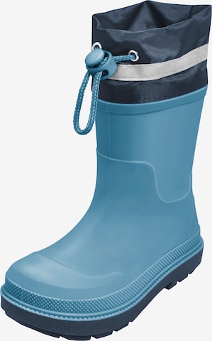 PLAYSHOES Rubber boot in Blue: front