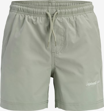 Jack & Jones Junior Regular Badeshorts in Grün: Vorderseite