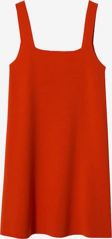 Robes en maille 'Bell' MANGO en rouge : devant