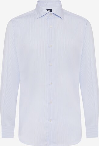 Coupe regular Chemise Boggi Milano en bleu : devant