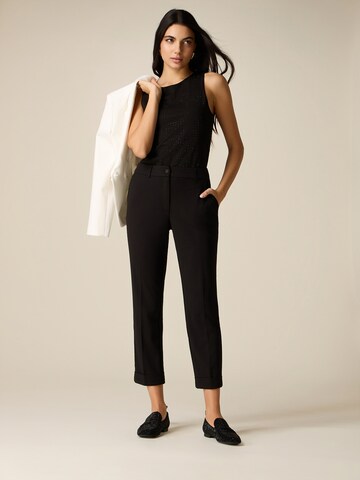 oltre Tapered Broek in Zwart: voorkant