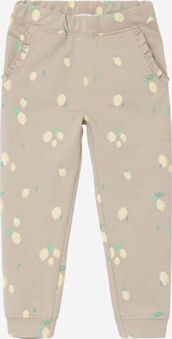 Regular Pantalon de sport NAME IT en beige : devant