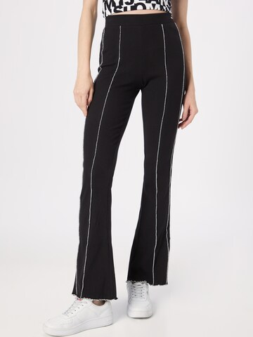 Tommy Jeans Flared Trousers in Black: front