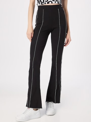 Tommy Jeans Flared Pants in Black: front