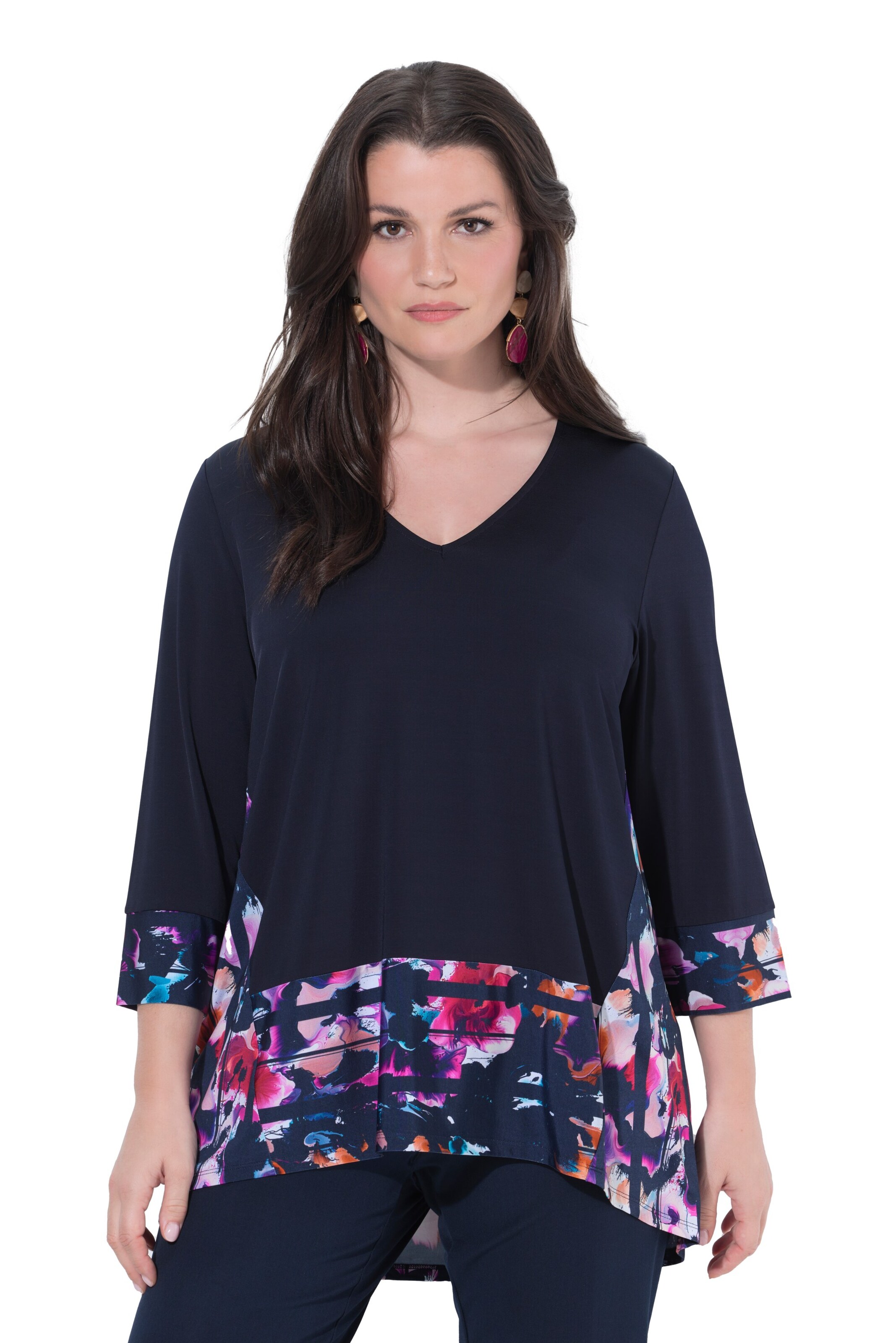 Ulla Popken Tuniek in Blauw: voorkant