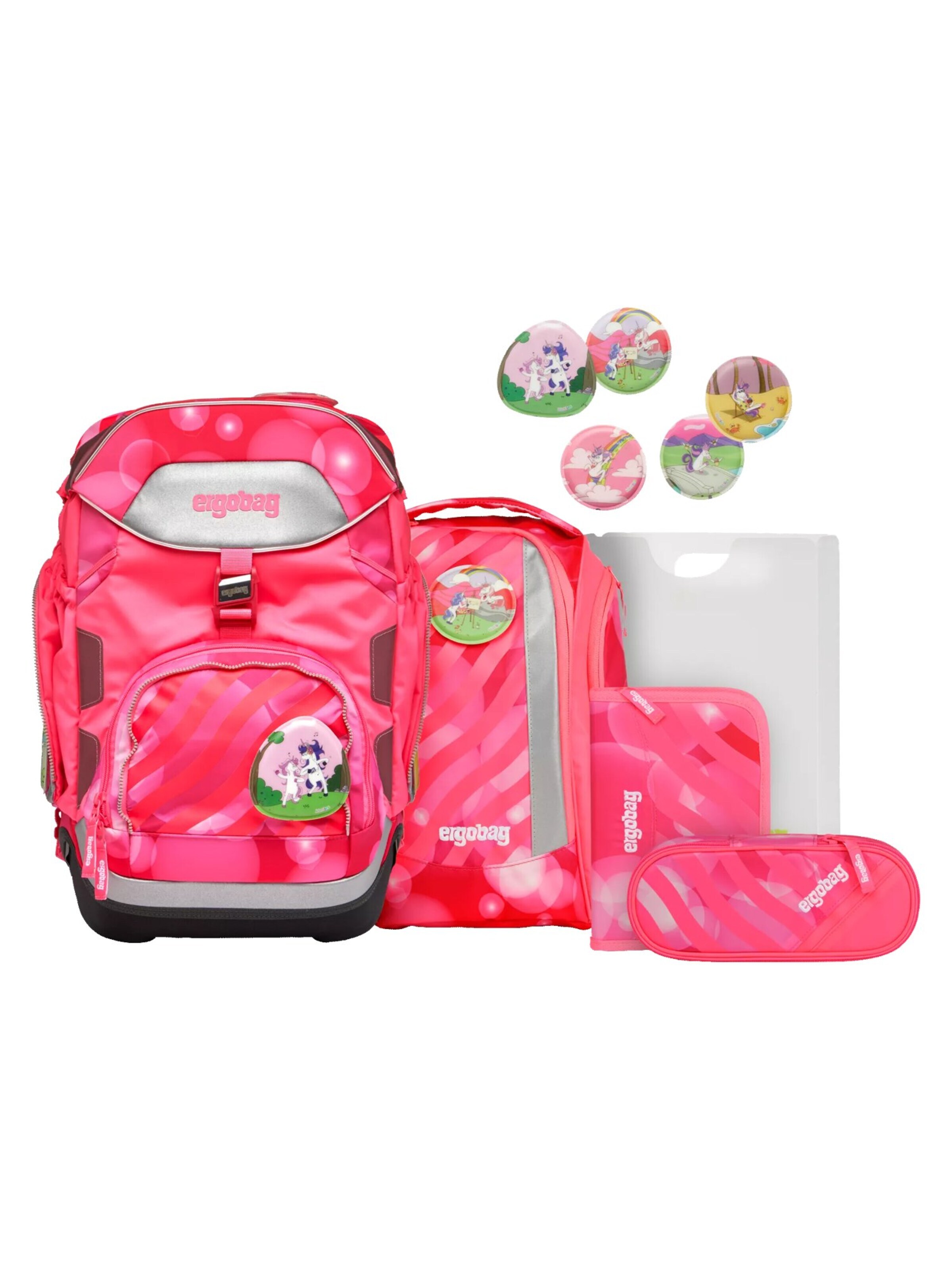 ergobag Rucksack 'Pack Set'‌‌‌‌‌‌‌ in Pink: Vorderseite