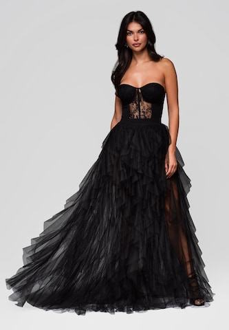 Ombre Evening dress in Black: front