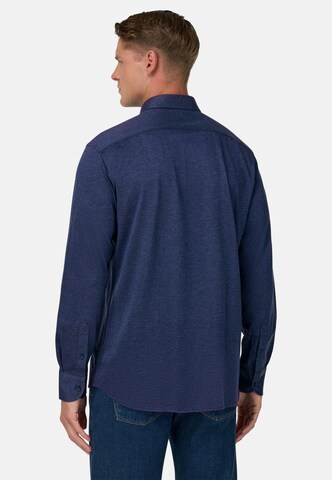 Coupe regular Chemise Boggi Milano en bleu
