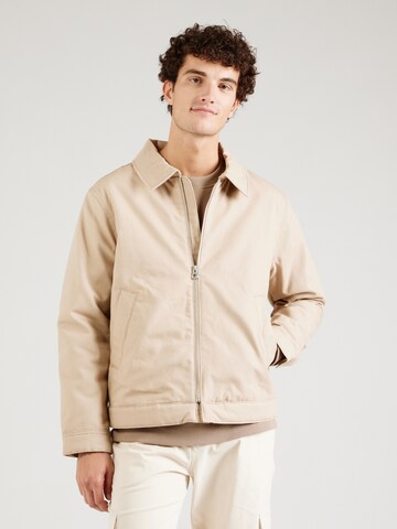 JACK & JONES Between-Season Jacket 'JORBUSHWICK' in Beige: front