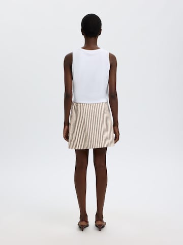 SELECTED - Falda en beige