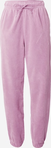 NIKE Tapered Workout Pants 'ONE' in Purple: front