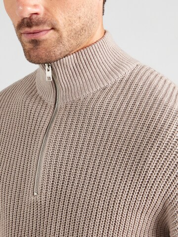 JACK & JONES Sweater 'JJKAITO' in Grey