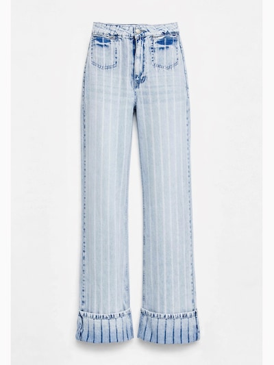 IT'S BASIC Jean 'Straight High Rise Jeans' en bleu clair, Vue avec produit