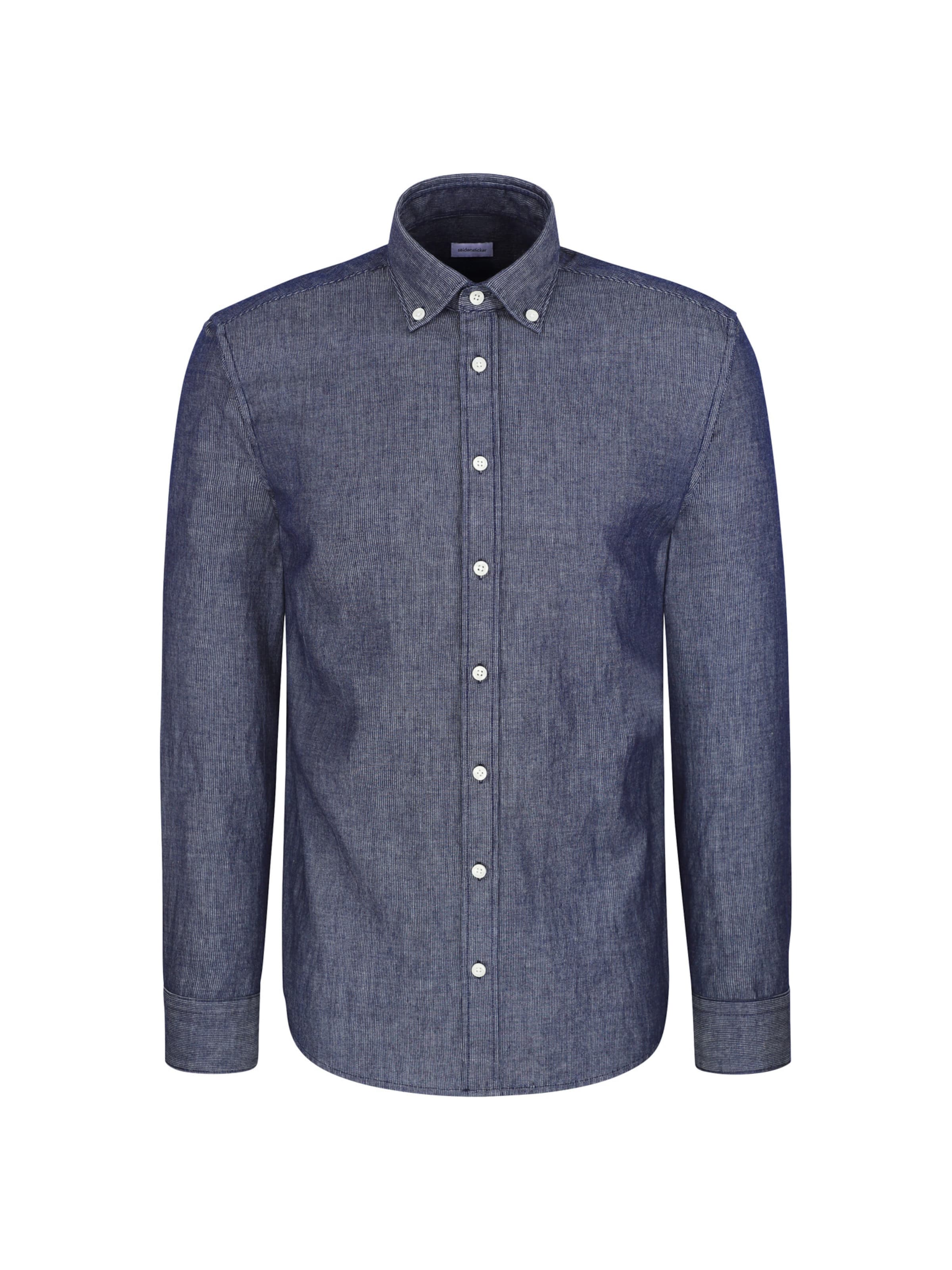 Coupe regular Chemise SEIDENSTICKER en bleu : devant